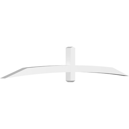 Ekena Millwork Bellingham Architectural Grade PVC Gable Bracket, 108"W x 18"H x 4"D x 4"F, 4/12 Pitch GBP108X18X0404BEL00